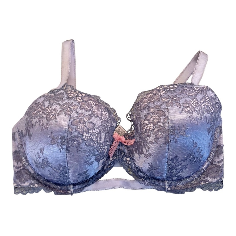 Victoria’s Secret Purple Lace Dream Angels Lined Demi Bra